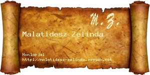 Malatidesz Zelinda névjegykártya